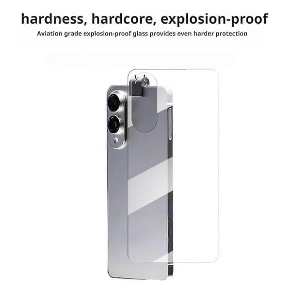 Slimmed Tempered Glass Back Shockproof Case For Samsung S25 Ultra Edge