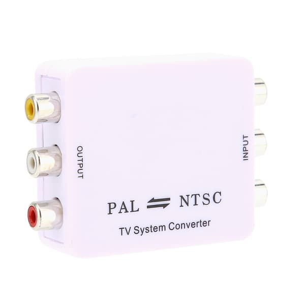 PAL/NTSC Format Converter Mini PAL NTSC Mutual Conversion Adapter for DVD Players/Recorders and Various TV Systems