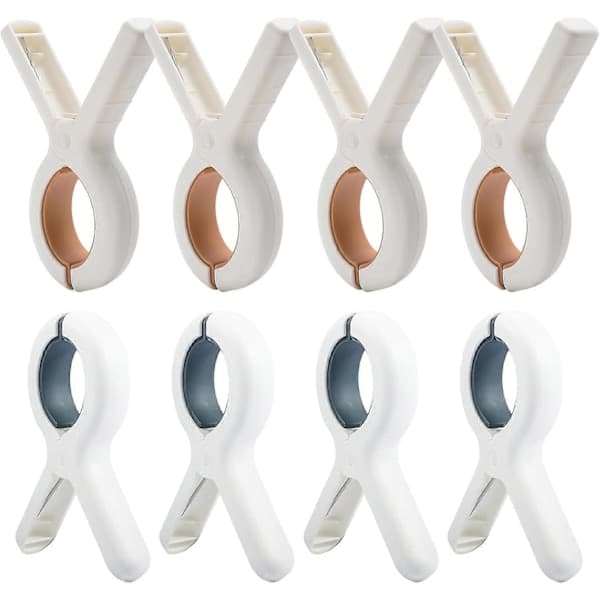 Large Non-Slip Towel Clips for Beach, Strong Grip, for Deck Chairs Clothesline Laundry Pool Chairs Sunbeds