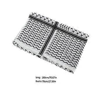 Klassisk Shemagh Skjerf Solbeskyttende Arabisk Keffiyeh Hodeplagg Arabisk Dubai Hodeplagg Etnisk Hijab Sjal Rød Red
