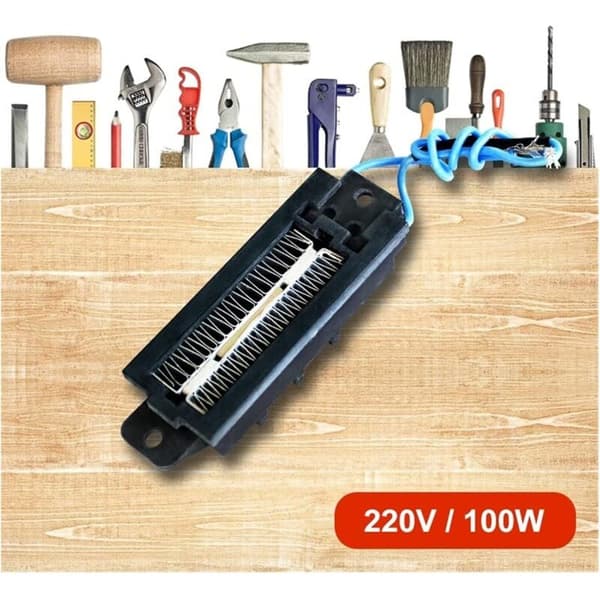 PTC-luftvarmer 220V 100W Lite varmeutstyr Varmer Inkubatordel Hvit White