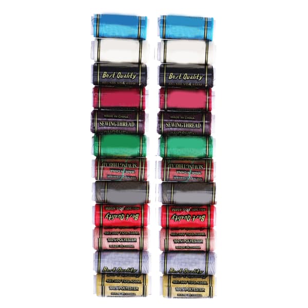Sewing Thread 12 Colors DIY Sewing Art Strong Durable Boxed Sewing Machine Thread