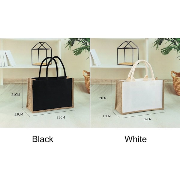 Blank Sack Tote Håndtaske SORT XL XL Sort Black XL-XL