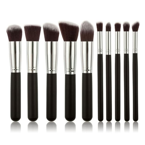 10 st Professionella sminkborstar, sminkset - Silver