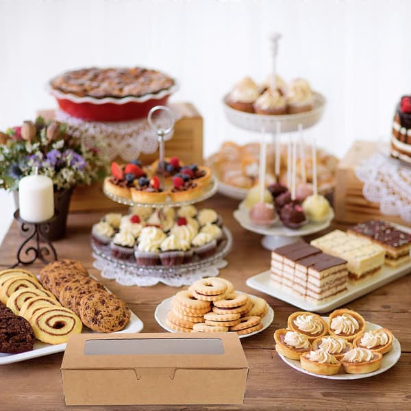 Boxes Bakery Cake Packaging Boxes For Gift Givers 25x7.5cm Packaging Cakes 12pcs (FMY)