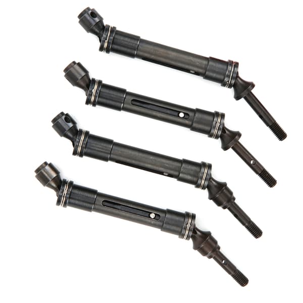 Metal CVD Forreste Bageste Drivaksel Transmissionsaksel med Adapter til TRAXXAS SLASHSilver