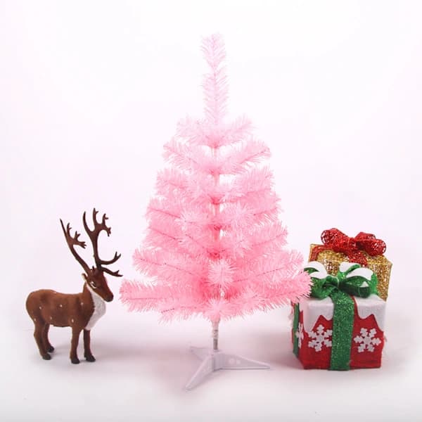 60 cm Rosa julgran Pvc Party Högtid Hem Display Ornament