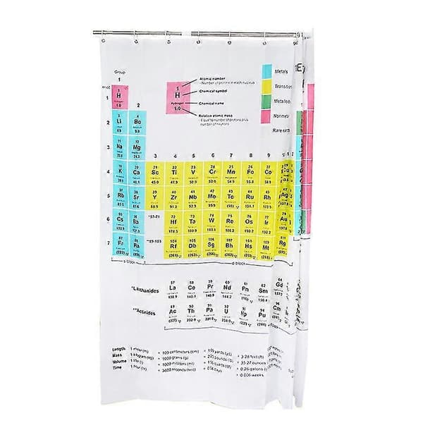 Periodiske System Polyester Bruseforhæng, Samme stil som The Big Bang Theory Tw