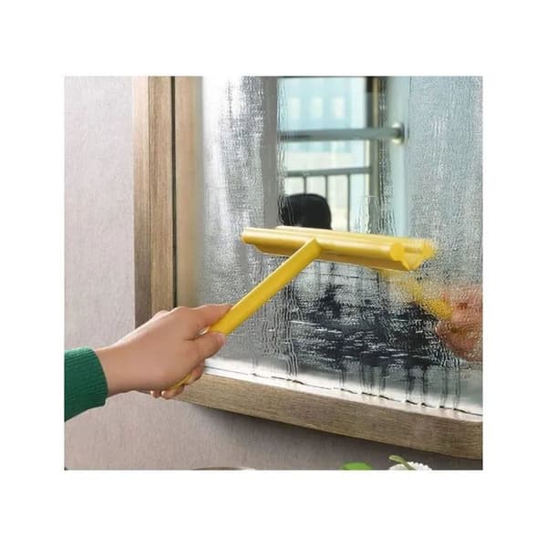 Glass Shower Squeegee, Wiper with Suction Cup, 15mm Soft Contact Surface, Removable Suction Cup, Bathroom, Kitchen, Living Room (DB)