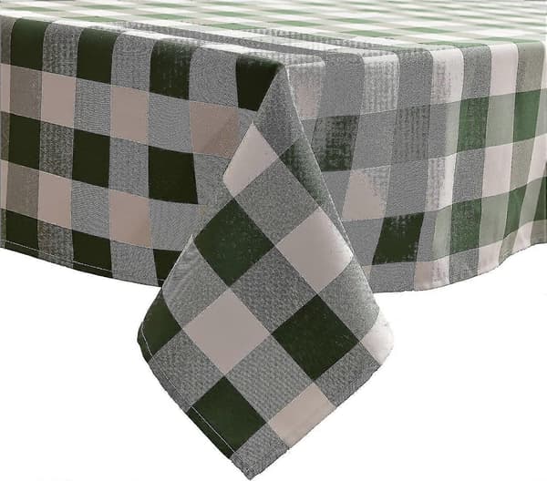 Efterår Buffalo Plaid Dug Til Rektangulære Borde 152 x 305 cm Vaskbar Tern