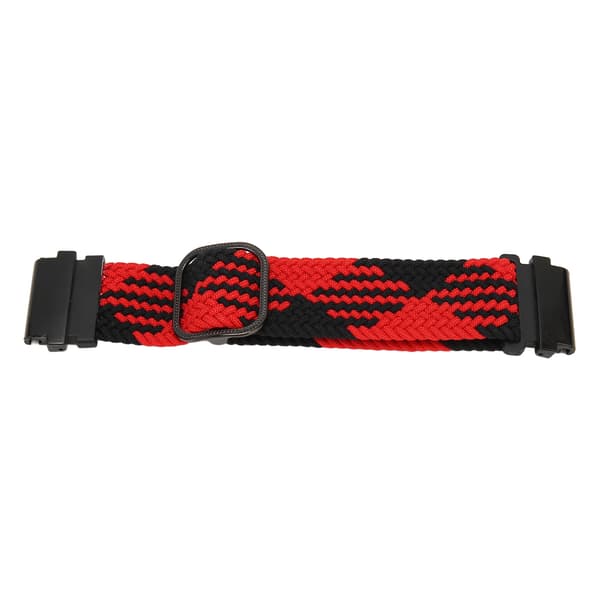 Replacement Strap Adjust Size Sweat Resistant Nylon Woven Watch Band for T REX 2 Ultra Red Black
