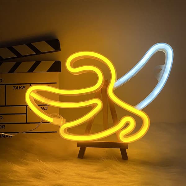 MH-Banan Neonvalo LED-seinäneonmerkki kodin sisustukseen, paristo ja