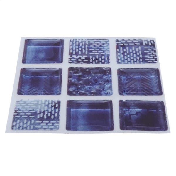 Mosaic Tile Stickers for Bathroom and Kitchen DIY Home Decor - 18pcs (10cm*10cm)