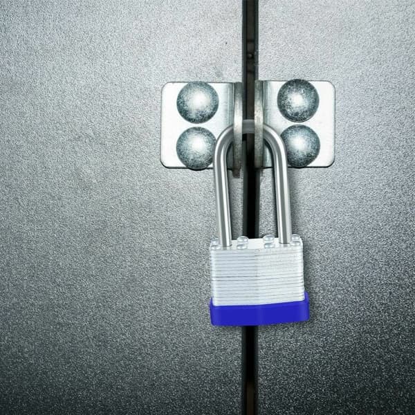 40 mm Outdoor Laminated Steel Padlock, [2-Pack] [4 Keys] Waterproof