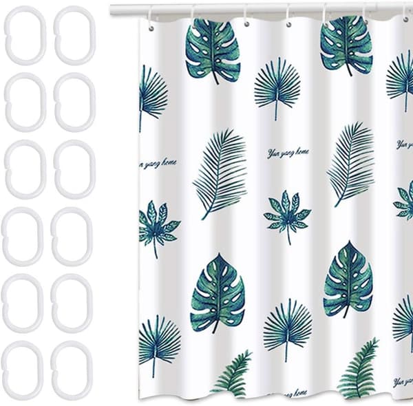 Polyester dusjforheng 180x120cm, vanntett og antibakteriell