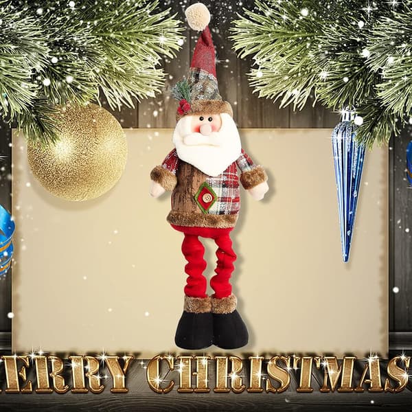 Christmas Plush Toy, Adjustable Handmade Christmas Decoration Chr