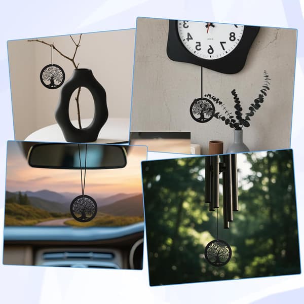 Erstatningsvindfanger, klokkespilldeler svart designornament