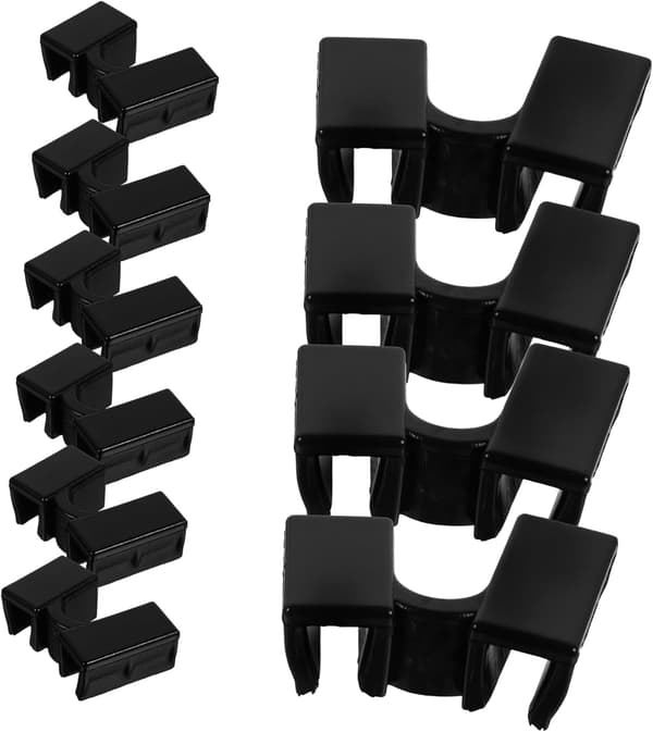 Training Chopsticks for Beginners 10 Pcs Reusable Chopstick Holders Black