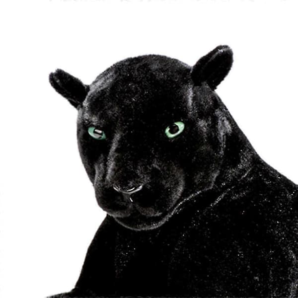 Deluxe Paws Stor Sort Panter Realistisk Plysdyr Blød Legetøj 100cm