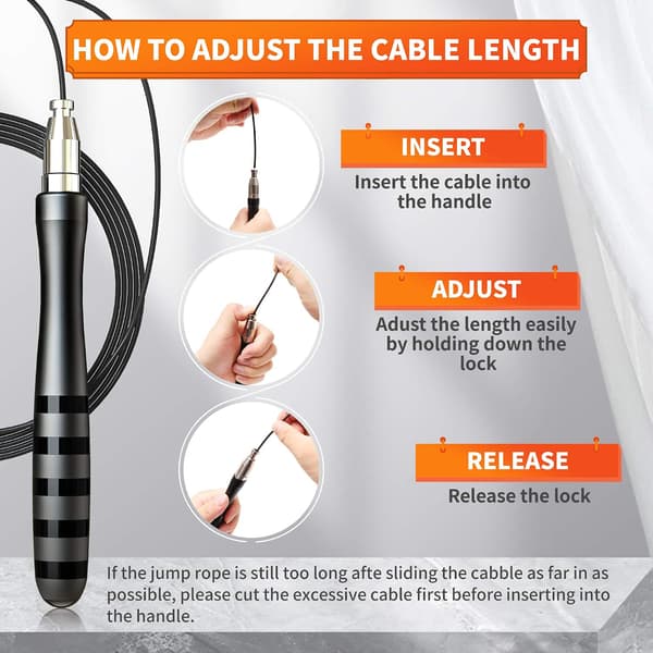 Professional Jump Rope Without Rope, Adjustable Jump Rope, I