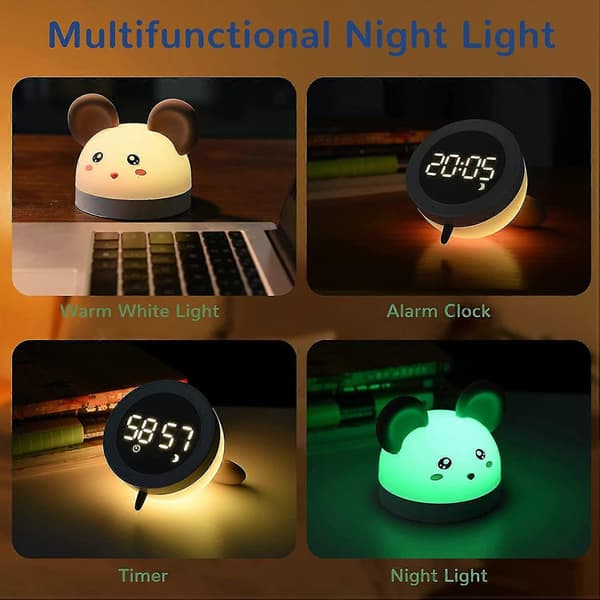 Lovely Night Light, Portable Night Light with Remote Control 7 Color Changes
