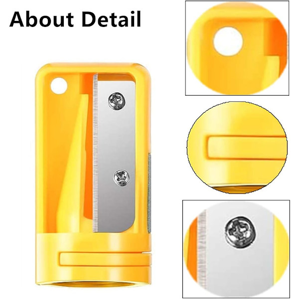 4 Pieces Pencil Sharpener Portable Manual Plastic Pencil Sharpener Sharpening Tool for Woodworking