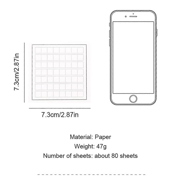Hot Sale 80 Sheets/Pad Memo Pad, Super Strong Self-Adhesive Notes, Strong Adhesive For Students white white