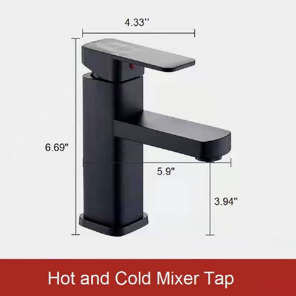 One-Hole Basin Faucet, Hot and Cold Water