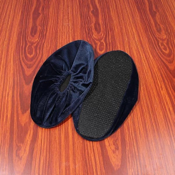 5 Pairs Non-Slip Washable Reusable Shoe Covers Thickened Boot Covers for Household, Dust-Free Workshop, 12 inches