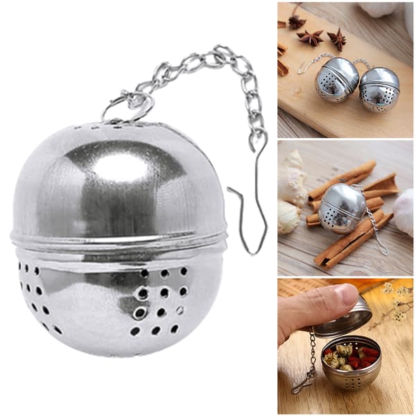 Krydderkuler i rustfritt stål Hot Pot Krydder Sil Suppe Ball Krydder Ball