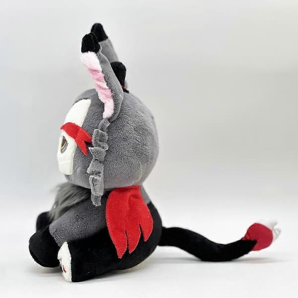 Hazbin Hotel -pehmolelu Husk Meow -pehmonukke DB Grey Grey