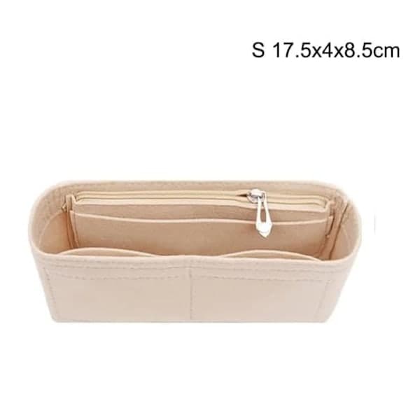 Multi-Pocket Women's Insert Bag Felt Handbag - Beige Beige S Beige S Beige S