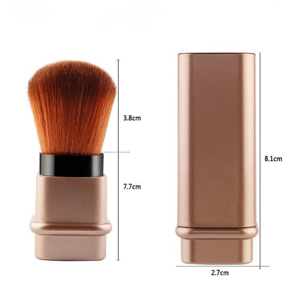1 st infällbar sminkborste kosmetiskt verktyg för kräm concealer puder