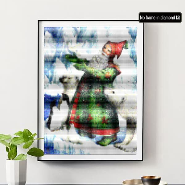 5D Diamantmaling for Voksne Runde Diamanter, DIY Diamantmaling Kunst