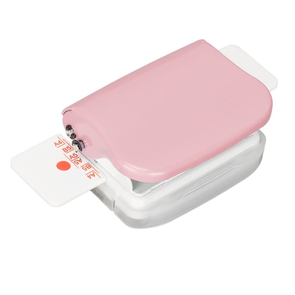 Mini Manuel Cinch Indbindingsmaskine - 6 Huller Pink
