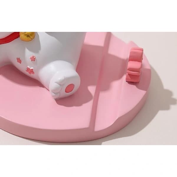 Lucky Cat Mobile Phone Holder Desk Decoration Resin Holder