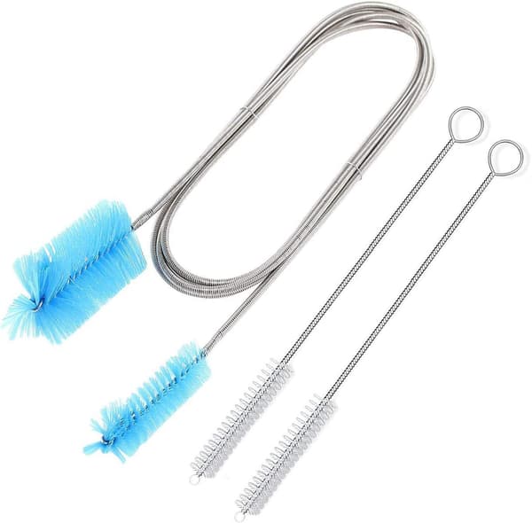 Pellet Stove Cleaning Kit - 1.55 Meter Stainless Steel Extension, Maximum 90° Bend