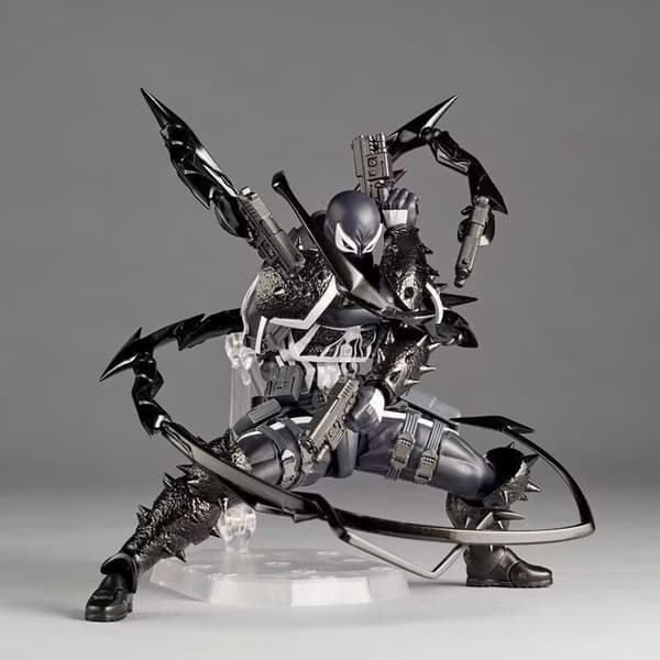 Yamaguchi-stil Marvel Venom 3 Sort og Hvid Anti-Venom Agent Actionfigur Model Legetøj