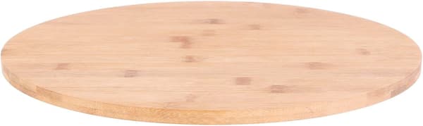 Rund Roterande Bricka Roterande Fat Bambu Trä Beige D35 x H2.5 cm