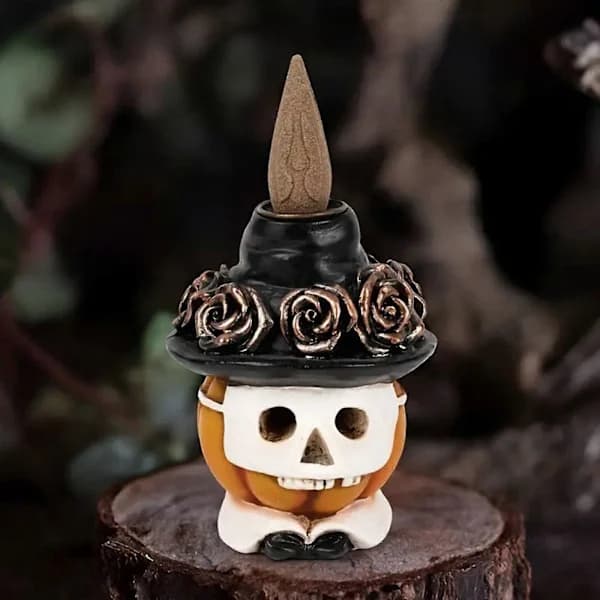 2025 Halloween Pumpkin Head Halloween Resin Ornament Popback Ornament
