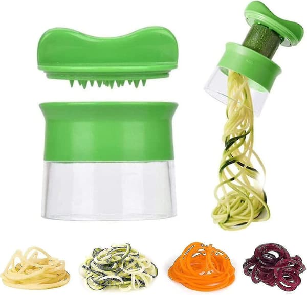 Spiral Grønnsakskutter Grønnsaksspaghetti Spiralizer Manuell Grønnsakskutter Skiver For Squash (FMY)