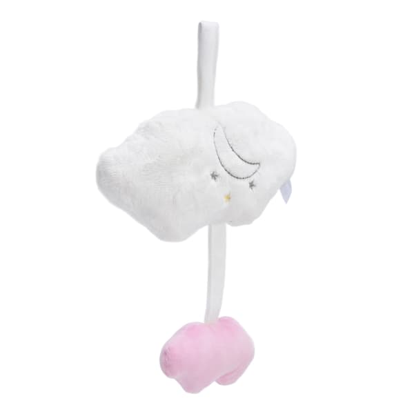 Stroller Plush Rattles Cute Shaped Hanging Rotating Pacifier Rattles Toys for Crib Cloud
