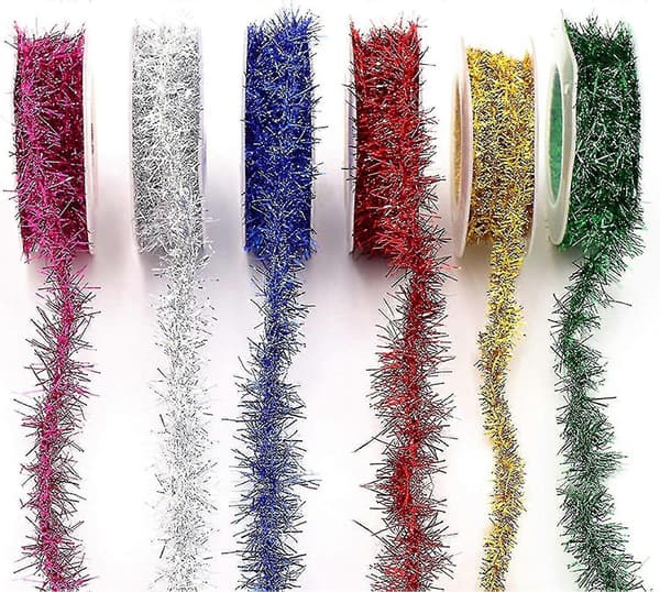 6 ruller metallisk glittergirlander (1,5 m) - YuJia