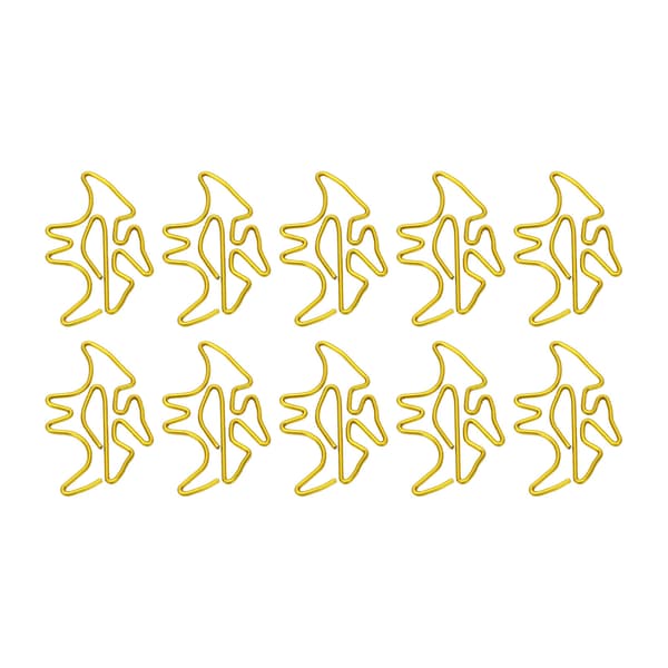 100 stk. formede papirclips forhindrer glidning, rustfri metal, små søde papirclips til bøger, notesbøger, mapper