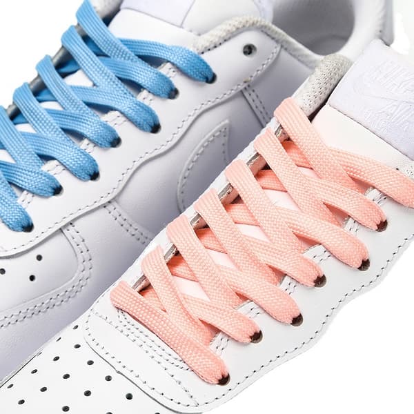 6 par snørebånd, 8 mm brede flade snørebånd til sneakers, løb