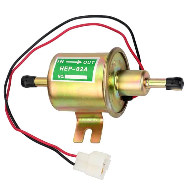 Electric Fuel Pump Universal Low Pressure Gas Accessory Replacement Part HEP 02A 12V