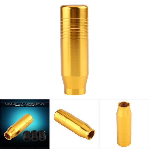 Gearknop i aluminiumlegering til bil, manuel, universal, guld