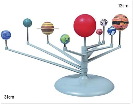 Nio Planet Modell Puslespill Solsystem Montert Planetarisk Instrument