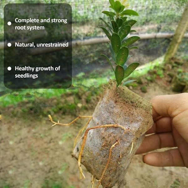 400 Pieces Biodegradable Seed Bags, Woven Planters