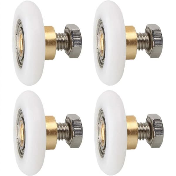 23 mm 4 stk Dusjdørhjul, Erstatningshjul for Dusjdør